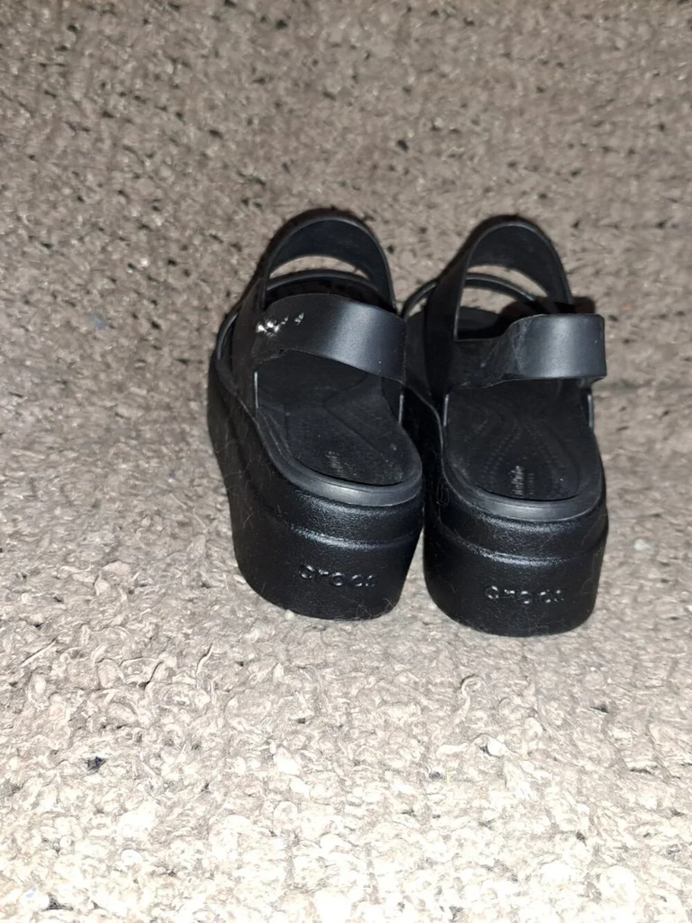 CROCS-Brooklyn-Low Wedge Platform Sandals-LiteRide-Sz 6-Excellent - Picture 6 of 8